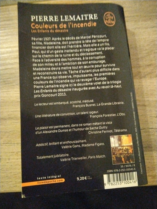 Couleur de l'incendie