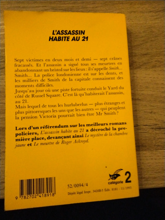 L'assassin habite au 2ème étage